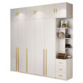 Garde-robe en bois massif blanc