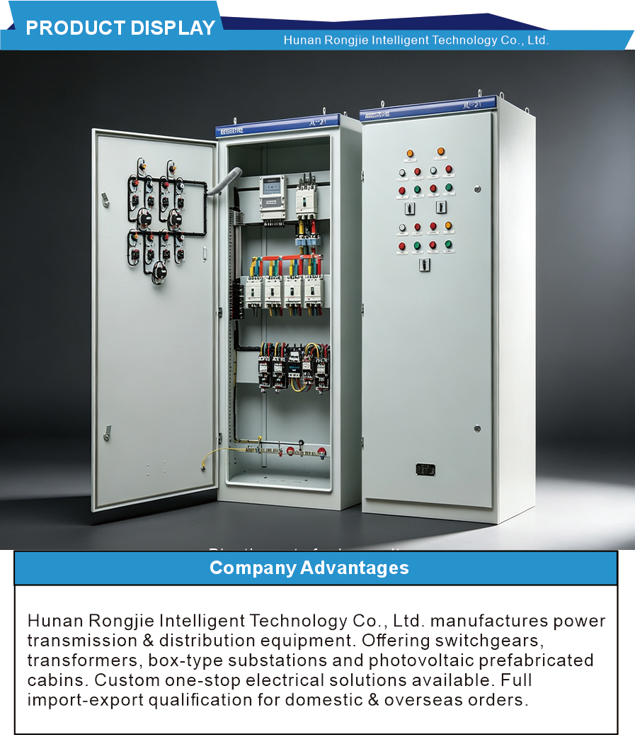 Low Voltage Power Distribution Cabinet for Industrial and Infrastructure Applications Industrial facilities and infrastructure projects require reliable power distribution for motor loads and production equipment. Traditional distribution solutions may lack the precision control needed for motor protection. Plant operators need cabinets that combine robust short circuit protection with flexible configuration options. Our low voltage power distribution cabinet addresses these requirements with its fixed configuration and comprehensive motor protection features. The cabinet provides reliable power distribution for motor control applications. Rated from 250A to 1000A with six outgoing circuits, this cabinet handles diverse motor and equipment loads. The high short circuit withstand and breaking capacity ensure safety during fault conditions. This distribution cabinet delivers reliable performance with precise motor protection and flexible expansion options. The modular structure allows easy adaptation to changing load requirements. Smart operation and maintenance features enhance lifecycle value. This unit serves industrial manufacturing and heavy industries, building mechanical systems, infrastructure and municipal projects, and new energy systems. Technical Parameters Rated Voltage: AC 380V Configuration: Fixed Type Outgoing Circuits: 6 Rated Current: 250A-1000A Application Scenario Table Industrial manufacturing – production line and motor control Building mechanical systems – HVAC, pumps, and lift power Infrastructure projects – transport and utility facility power New energy systems – supporting equipment distribution FAQ Q: Can additional circuits be added? A: Yes, the modular design allows for future expansion and reconfiguration as power requirements change. Q: What motor protection features are included? A: The cabinet provides precise control and protection for motor loads against overload, short circuit, and phase loss. Q: How does this cabinet handle fault conditions? A: High short circuit withstand and breaking capacity ensure safe operation during fault conditions.