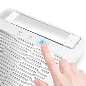 Touch Screen Professional Nail Cleaner with Dust Extractor and Lamp Light