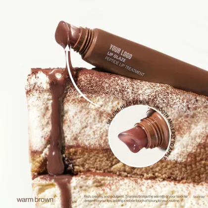 Vegan Shea Butter Moisturizing Peptide Lip Balm - Customized Squeeze Tube Wholesale