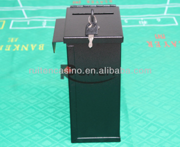 Metal Toke Box With J-Hook Casino Toke box