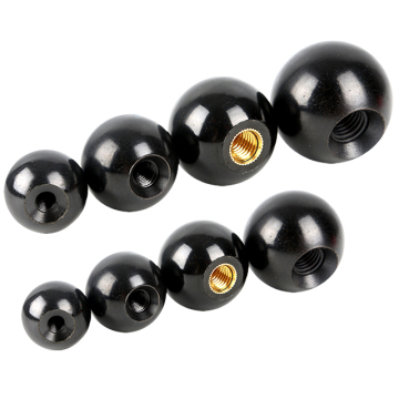 Factory Price Plastic Red Black Bakelite Ball Knob with Copper Core