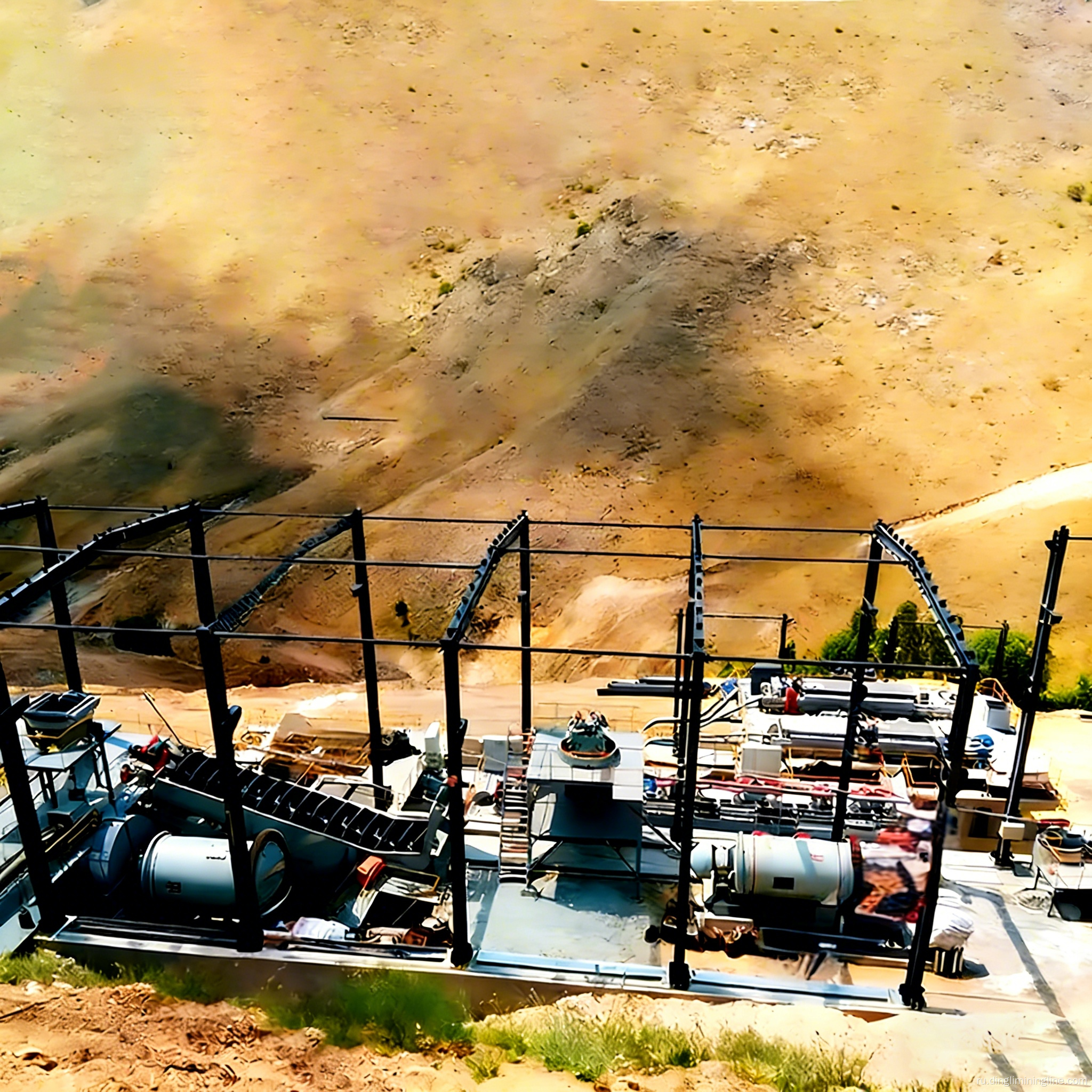 Автоматическая линия по обогащению медной руды производительностью 500 тонн в час