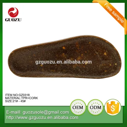 Unisex cork design sandal slipper cork sole