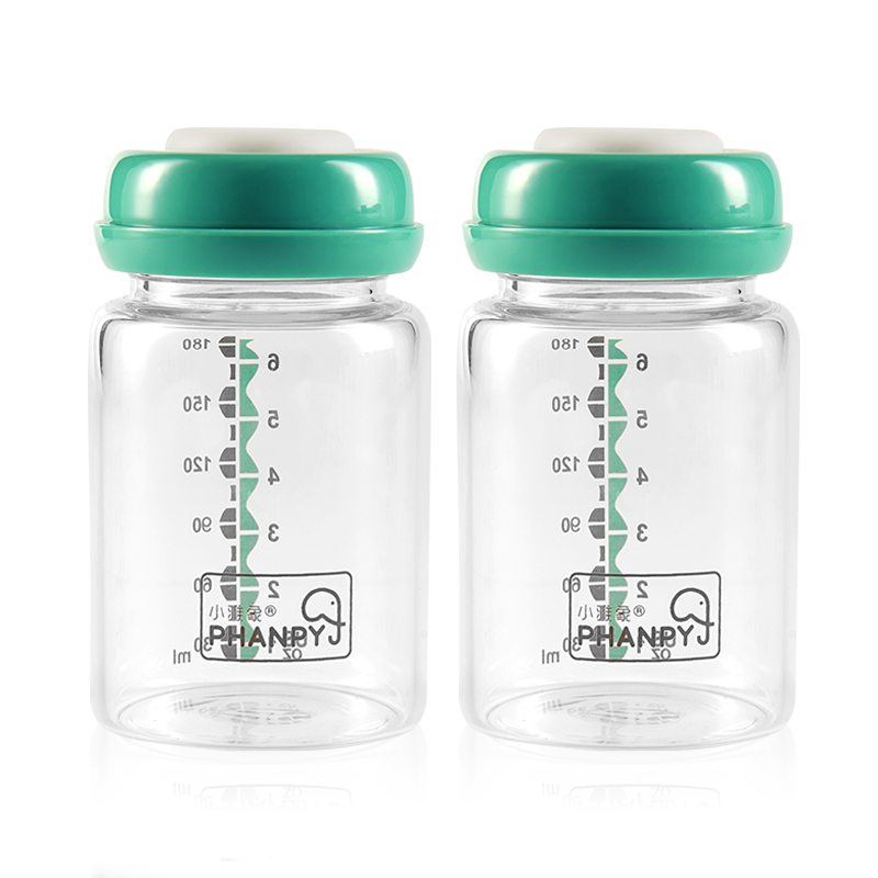 Glass 180ml Wide Mouth Breastmilk Storage Bottles