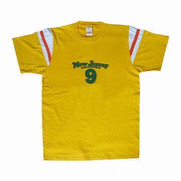 Printed T-shirt with Contrast Color Panels