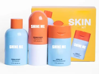 Hot Sale Organic Facial Products for Acne Treatment - Salicylic & Glycolic Acid Skin Care Set for Men