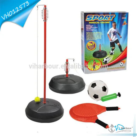Kids Playing Set Stand Football Tennis Ball Game