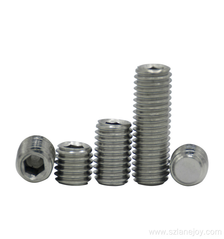 DIN916 stainless steel hexagon machine screw headless screw