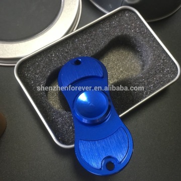 Processing 2017 popular full original aluminum finger fidget spinner tri spinner