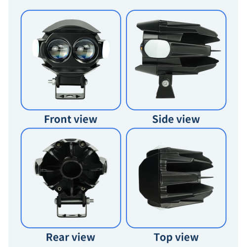 24W High Brightness Motorcycle Headlights Led Spot Lights