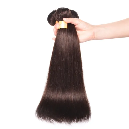 2# Dark Brown Color Straight Wave Virgin Mink Brazilian Hair Bundles, Wholesale Bundle Virgin Brazilian Human Hair