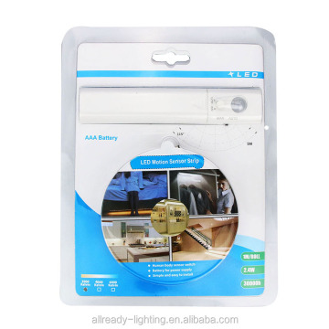 Motion Sensor LED Strip Light Kit for Stairs and Cabinets - Battery Operated