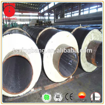 polyurethane foam preinsulated underground steel steam insulation pipe