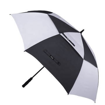 Customize Strong Fiberglass Windproof Golf Umbrella in Multi-Colors