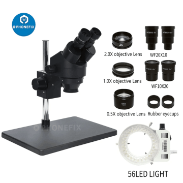 3.5X-180X Binocular Stereo Zoom Metal Column Microscope with 0.7X-4.5X Zoom Objective