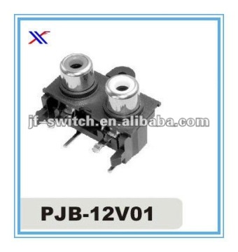 stereo jack to 2 female rca jack for audio&video(pjb-12v01)