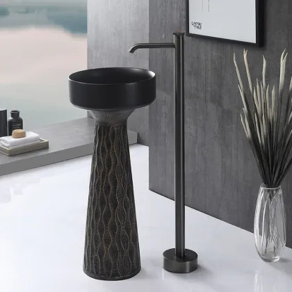 Customized Ceramic Wash Basin Bathroom Sinks for Family Apartments
