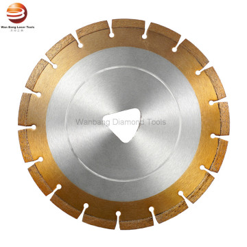 Laser welded diamond saw blade for fresh concrete SOFT-CUT machine
