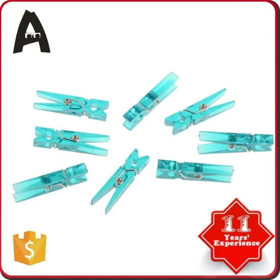 Top selling factory directly diy plastic craft round clothes clips
