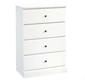 Classical 4 Drawer White Chest of Drawers