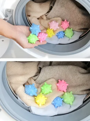 Solid Colorful PVC Scrubbing Balls: The Perfect Laundry Aid