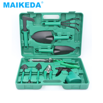 Stainless Steel Multi-Function 10PC Women's Garden Tool Set with Portable Box