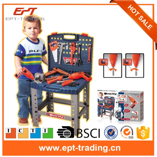 Pretend toys plastic work bench bricolage boy tool set toys