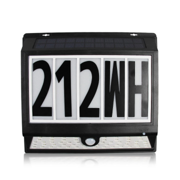 Wholesale 60 SMD Black Waterproof Wall-mounted Outdoor LED Solar Door Number Light
