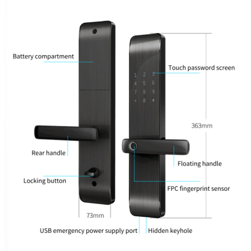 Ключове за алуминиеви врати без ключ за апартаменти за домове