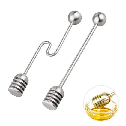 Stainless Steel Honey Dipper Stick