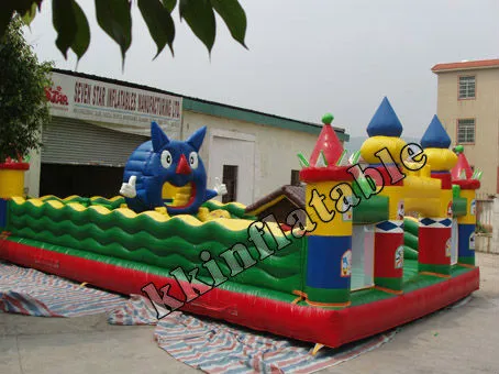 kids inflatable fun city/inflatable bounce castle playground