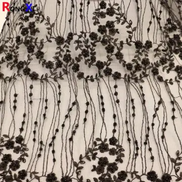 Hot Selling Sequin Beaded Lace Fabric For Wholesales
