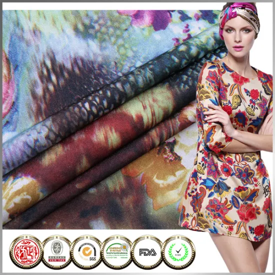 Professional manufacturer SGS Korean Custom printed knitting fabric