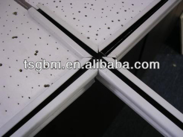 T-Grid&T-Bar Ceiling Galvanized ceiling Grid &Suspended Steel ceiling T-Bar with PVC gypsum ceiling tile 600*600*7mm