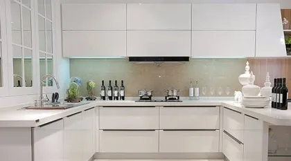 Light gray home decoration quartz stone countertop