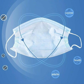 Masker wajah 3 warna murni