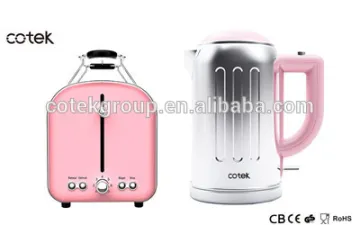top quality high range colorful electric household kitchen appliances retro 2 slice bread toasters