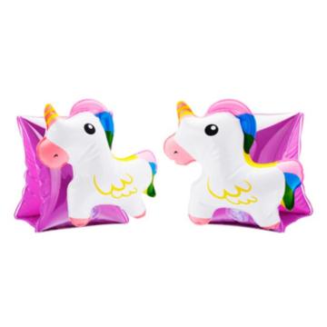 Flotadores de anillo de brazo de unicornio inflable de verano para niños