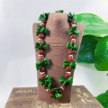 Acrylic Kukui Nut Ti Leaves Shell Mixed Leis