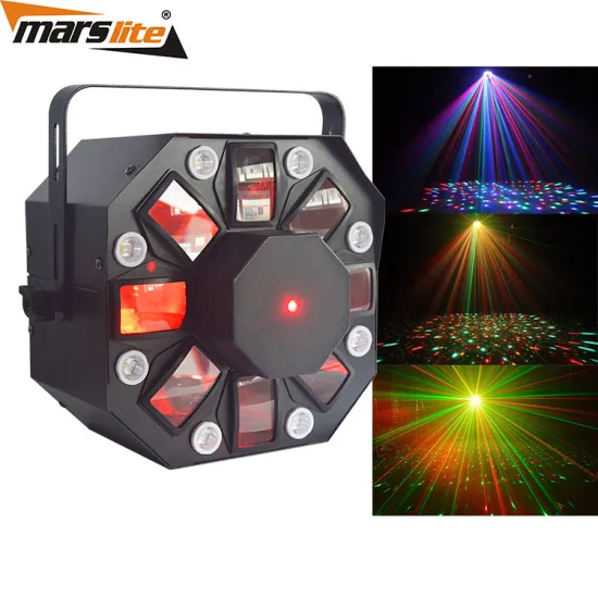 DMX Controlled RGBAW LED Laser Show Stage Disco Lights