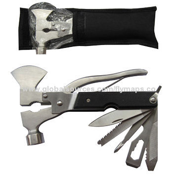 Multi-tool in Nylon Bag, Made of Stainless Steel