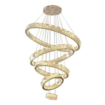 Modern Simple Design Gold Circle LED Chandelier for Luxury Living Room