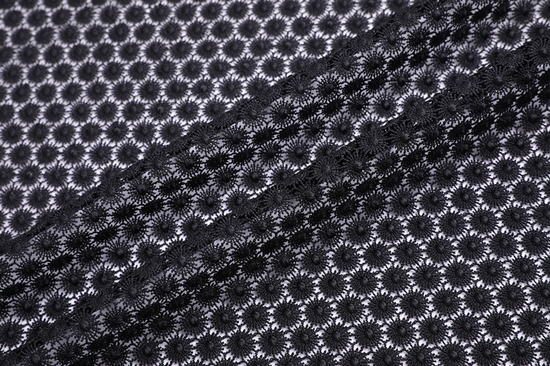 Shiny Poly Chemical Lace Fabric