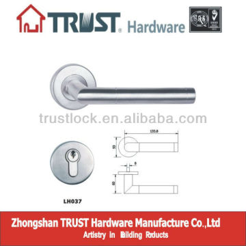 LH037:Trust Stainless Steel Solid Lever door Handle