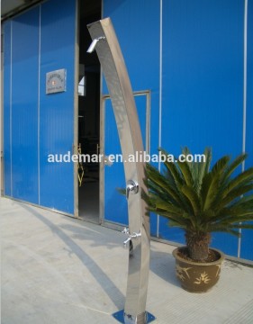 Audemar 2.5MM Thickness Curve Stainless Steel Outdoor Shower