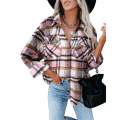 women's plaid shirt casual shirt