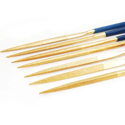 Diamond Assorted Files Set: Flat, Semicircular, Triangle, Square