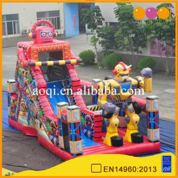 2017 New kids play indoor inflatable game toy inflatlable robot amusement park game made in China