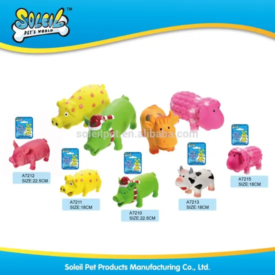 Wholesale Squeaky Animal Shaped Small Latex Pet Toy Latex Dog Toy